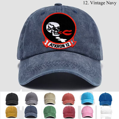 Custom Embroidered Hat VA-12 Attack Squadron, Veteran Cap, Trucker Hat,Gift Idea
