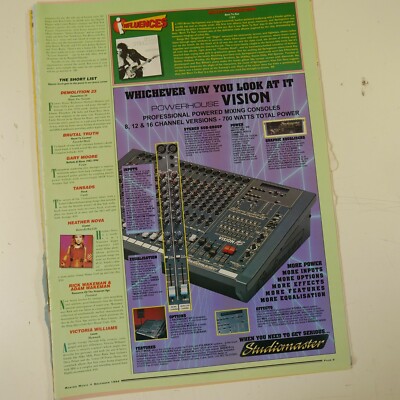 21x30cm magazine cutting 1994 STUDIOMASTER VISION