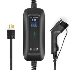 LEFANEV 16A EV Charger Level2 Electric Car Charging Cable Timing LCD Screen EVSE