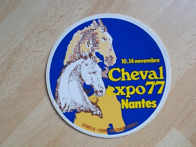 Selbstklebend Hufeisen Expo 77 Nantes