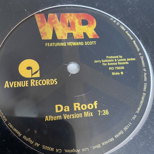 War / E Smoove Remix DA ROOF Vinyl 12" Record SEALED - Picture 3 of 3