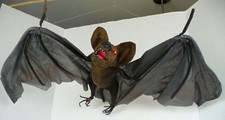 Scary Halloween Black Bat Spooky Hanging Haunted Decor 30" Wide x 20"
