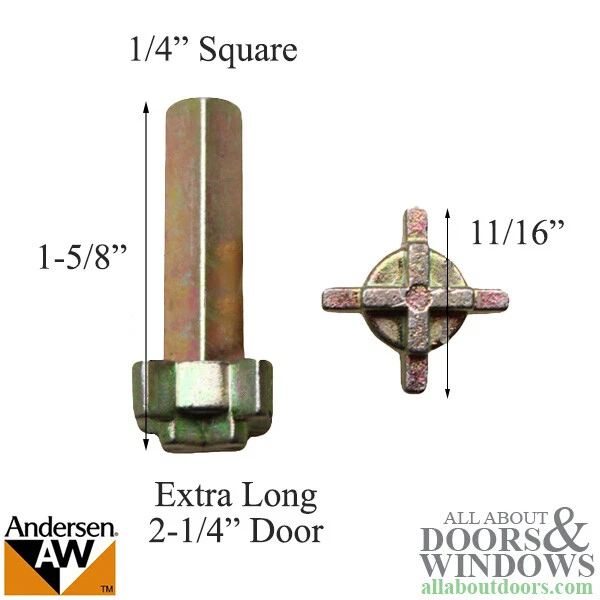 Andersen Frenchwood Hinged and Outswing Patio Door Lock Actuator 2 1 4 inch Door