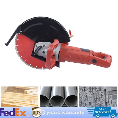 14'' Concrete Cut off Saw Wet Dry Masonry Concrete Saw & Blade 3000W 3800r/min US