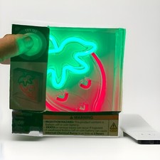 Neon strawberries 6 inch LED neon light