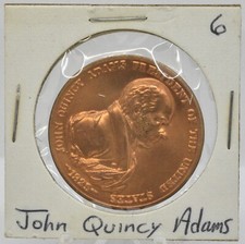 James Quincy Adams Peace Friendship US Mint Coin 1 1/4