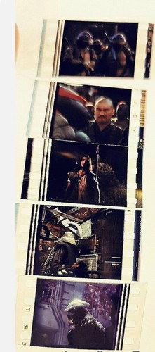 teenage mutant ninja turtles movies 35mm set x5  film cells rare original set 3 