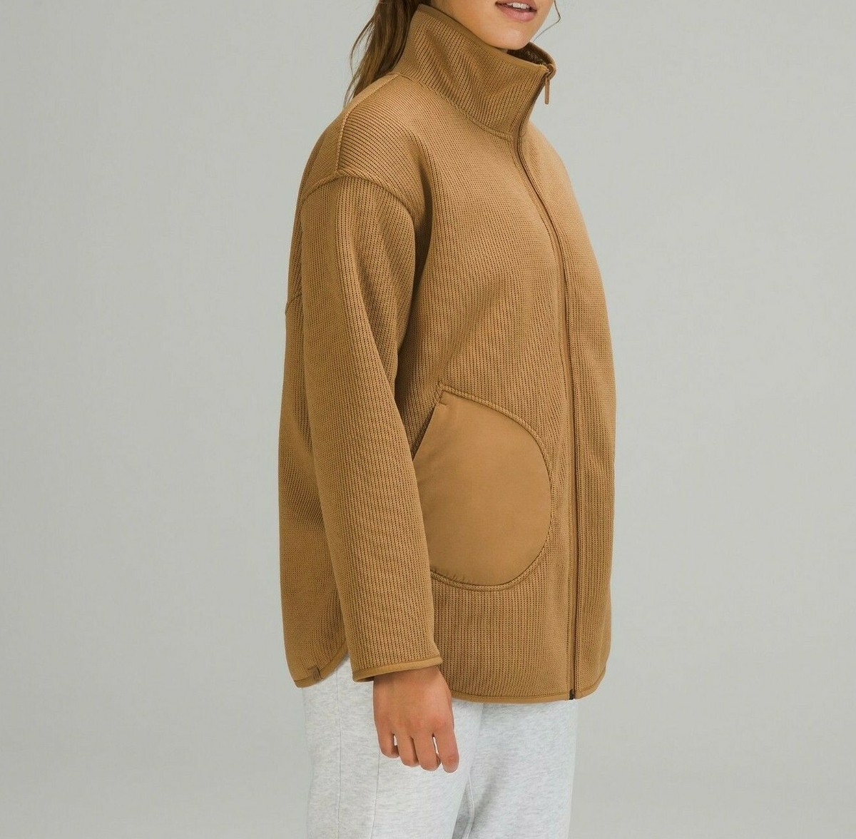 NEW Women Lululemon Reversible Fleece Jacket Bold Beige Size 8 | eBay