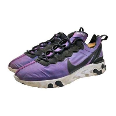 Nike React Element 55 PRM Sunset Shoes Mens 8 Women 9.5 Black Fuchsia BQ9241-002
