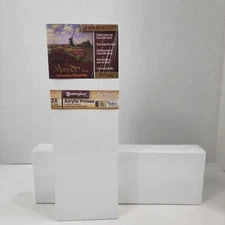 Masterpiece Monet Pro Canvas, 4" X 12", 1.5" Deep, Cotton, White, (2X), New!