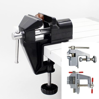 Universal Table Vise Home 3.5inch Aluminum Mini Hobby Clamp On Table Bench Vise 