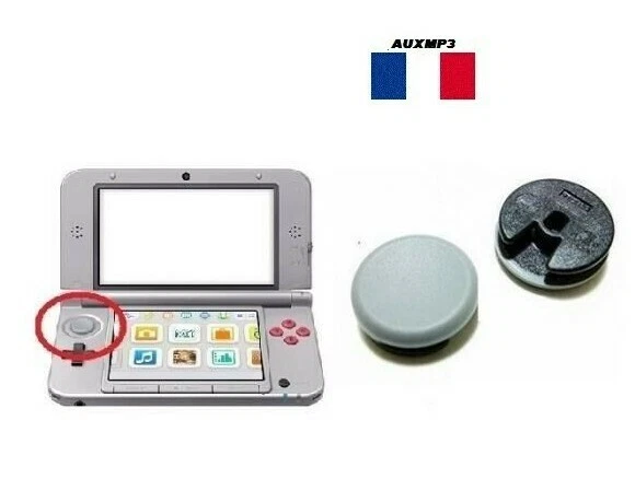 Capuchon Joystick Nintendo 3DS/3DS XL/2DS Gris Oscuro Boton Tapa Seta Stick Pad