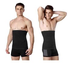 Men's Compression Belt Body Shaper Waist Band Tummy Control Cincher Underwear M