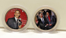 (2) 2005 JFK 50c w/ Barrack Obama Stickers