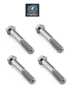 4  Titanium Front Caliper Race Bolts Kawasaki ZX10R 2016 2023 H2 ZX14  M10x60mm