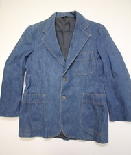 Vintage Levi's 70s Panatela Sportswear Denim Blazer Jacket 42R READ
