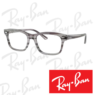 Ray-Ban Eyeglasses BURBANK RB5383 8055 Polished Grey [ Demo lens]