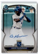 2023 Bowman Chrome 1st Edition Autographs Refractor Diego Hernandez Auto /499