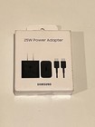 Samsung 25W Wall Charger w/ USB-C Cable (NEWEST VERSION) - Black OPEN BOX