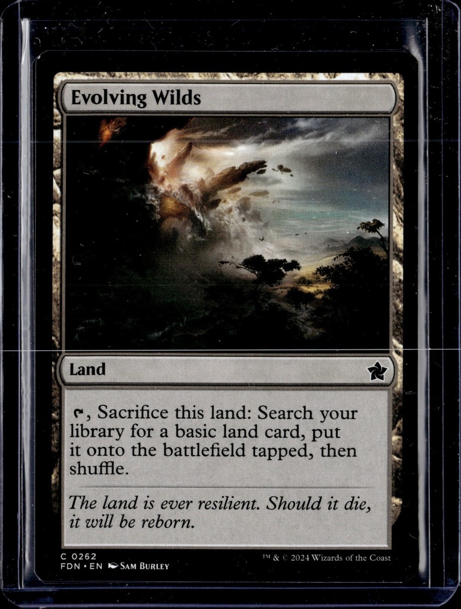 cards like evolving wilds mtg Uncommon powercreep. : r/custommagic The land is ever resilient Evolving Wilds Hand Painted Magic