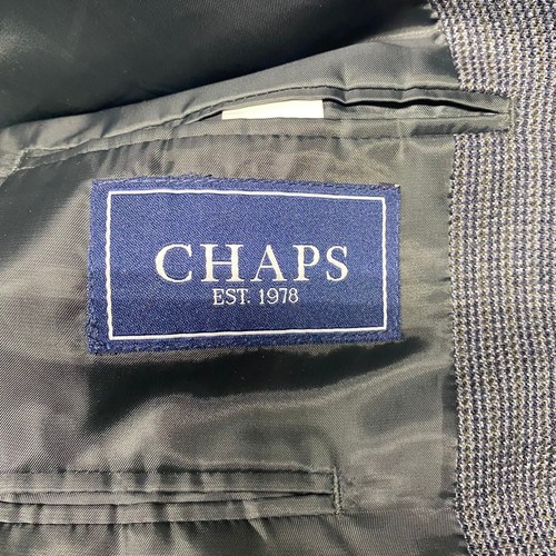 Chaps grau Zwei Knopf Herren Anzug Sakko Blazer Sport Mantel Größe 42 L 100% Wolle - Bild 3 von 21