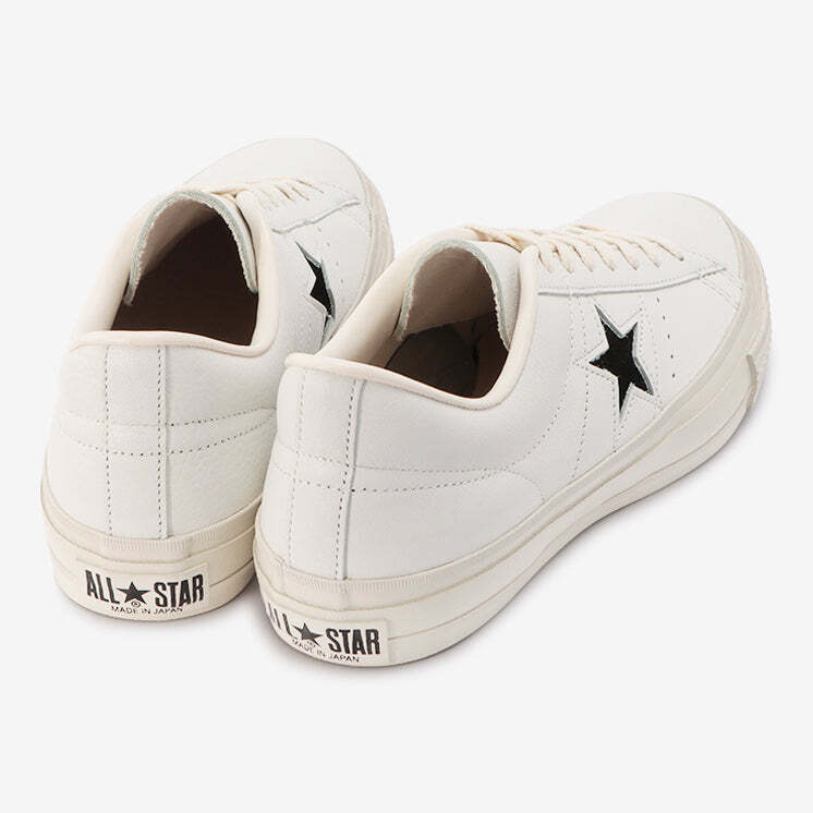 CONVERSE ONE STAR J EB LEATHER Japan 35200450225 White Black