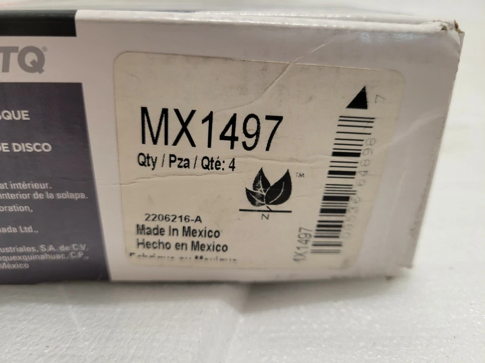 Novas pastilhas de freio a disco dianteiras Wagner adequadas para Chevrolet Cruze MX1497 2011 - Imagem 2 de 2