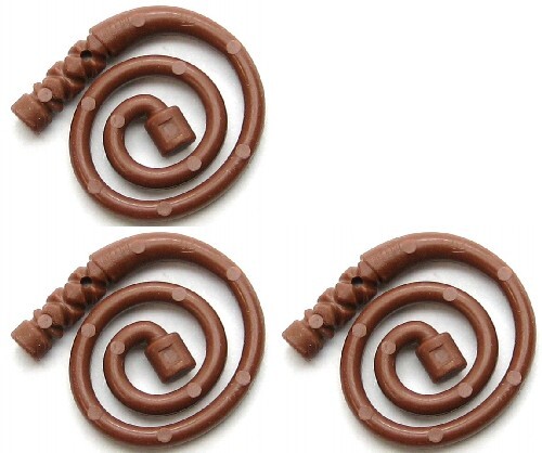 3x LEGO Part Reddish Brown Whip Coiled | eBay