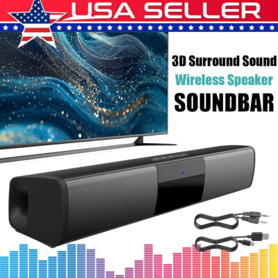 Bluetooth 5.0 Sound Bar Wireless Speaker Wired Soundbar for Audio  Home Theater