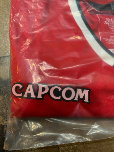 Street Fighter T-Shirt Men's XL Red Gaming League Jersey Arcade (Pnk) Capcom - Picture 17 of 18