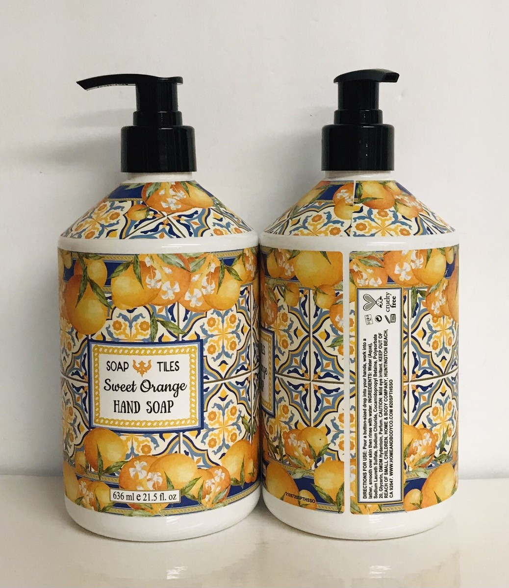 2 Bottles Home & Body Co. ~ Sweet Orange Moisturizing Hand Soap