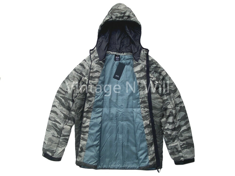 ウェア OAKLEY ENHANCE INSULATION HD JKT 10.7 Oakley Mens XL Green Camo Enhance Insulation Quilting Lightweight