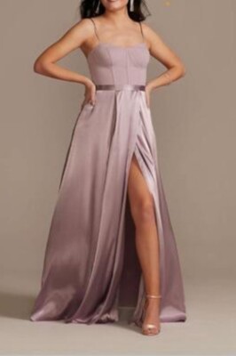 Galina Signature Formal Gown Womens Sz 2 Satin Skirt Mauve Strappy Maxi Dress | eBay Galina Signature Formal Gown Womens Sz 2 Satin Skirt Mauve Strappy Maxi Dress | eBay