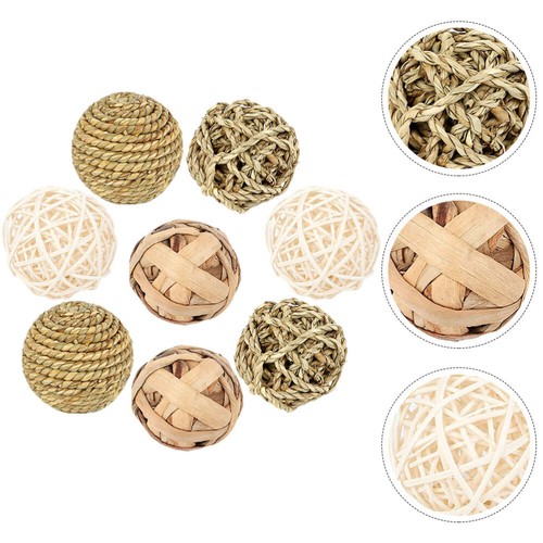 8 Pcs Straw Rabbit Chew Toy Hamsters Toys Chinchilla Bunny Tooth | eBay