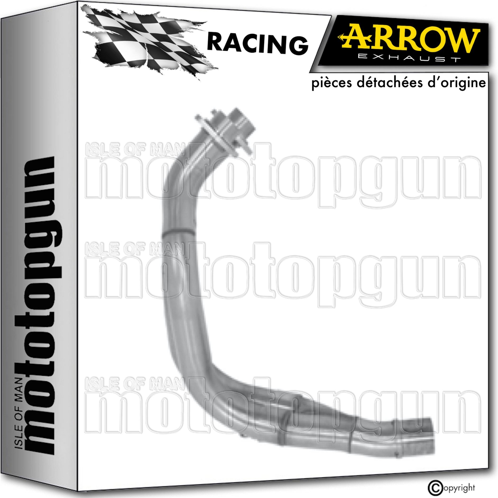 Collecteur Open Arrow pour Kawasaki ER6F 2005-2008 en inox