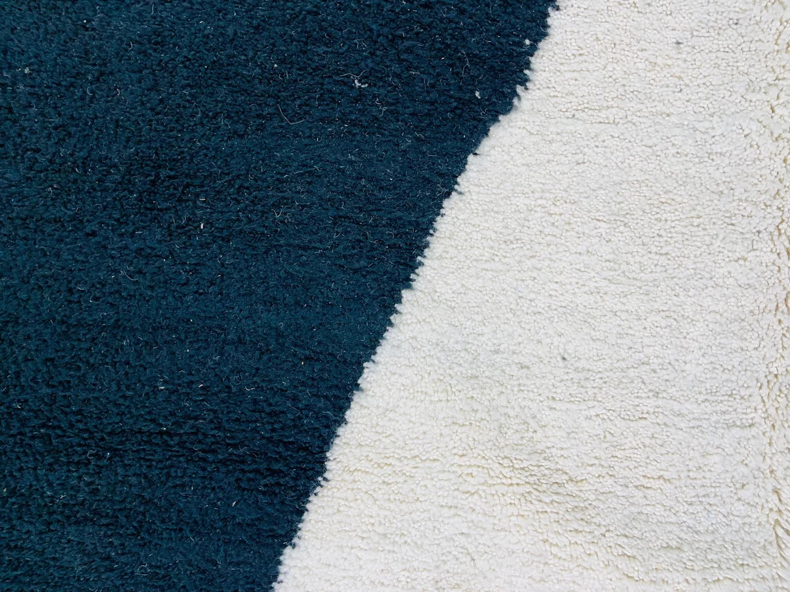 Custom HandKnotted Moroccan Area Rug, Handmade Rug, Hand Wool Rug