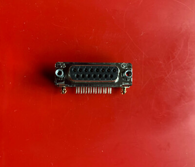 747845-6 AMP Conn D-Subminiature SKT 15 POS 2.74mm Solder RA Thru-Hole