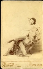 c1890 Antique Cabinet Card Photo Wendt "Ida Harman" ~4 x 6.5"