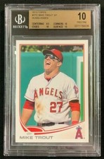MIKE TROUT 2013 TOPPS #27C SHORT PRINT SUNGLASSES BGS PRISTINE 10 ANGELS POP 1