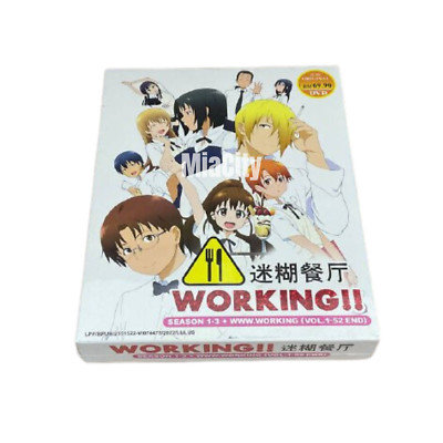 Anime DVD Working!! Season 1-3+www.working(1-52End)Eng Sub&All Region