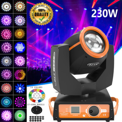 230W LED Moving Head 7R Beam Stage Lighting Gobo Sharpy 16 Prism DJ Disco Lights