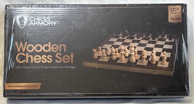 Chess Armory Wooden Chess Set 15'' - New/Sealed