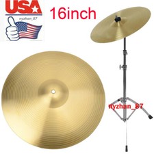 US Professional Copper 16" Thin Crash Cymbal for Drum Gold Percussion Instrument