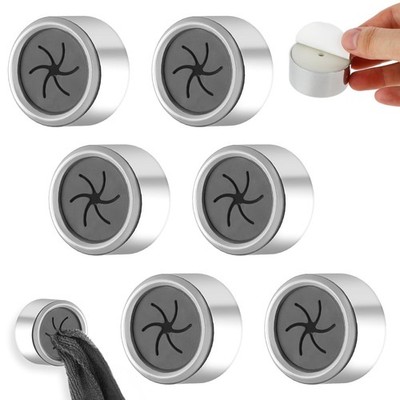 Prasacco 6 Pcs Self Adhesive Dish Towel Holder - Round Wall Mount Towel Hooks...