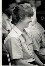 1989 Press Photo Holly Jeffrey graduates from Springfield fire training, MA