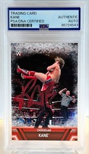 2017 Topps WWE WWF Kane Glenn Jacobs Signed Auto Card #F-14 PSA DNA