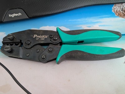 Pro'sKit Ratcheted Crimper CP-336F Black/Green
