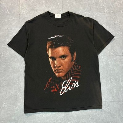 1990's Elvis Presley black cotton T-shirt #ElvisPresley #Vintage