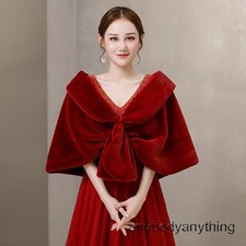 Light Gray Faux Fur Party Shawl Bridal Coat Black Wedding Bridal Wrap Party Cape