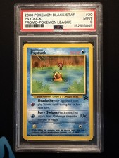 2000 Pokemon Card Psyduck PSA 9 Black Star Promo English Pokemon League English